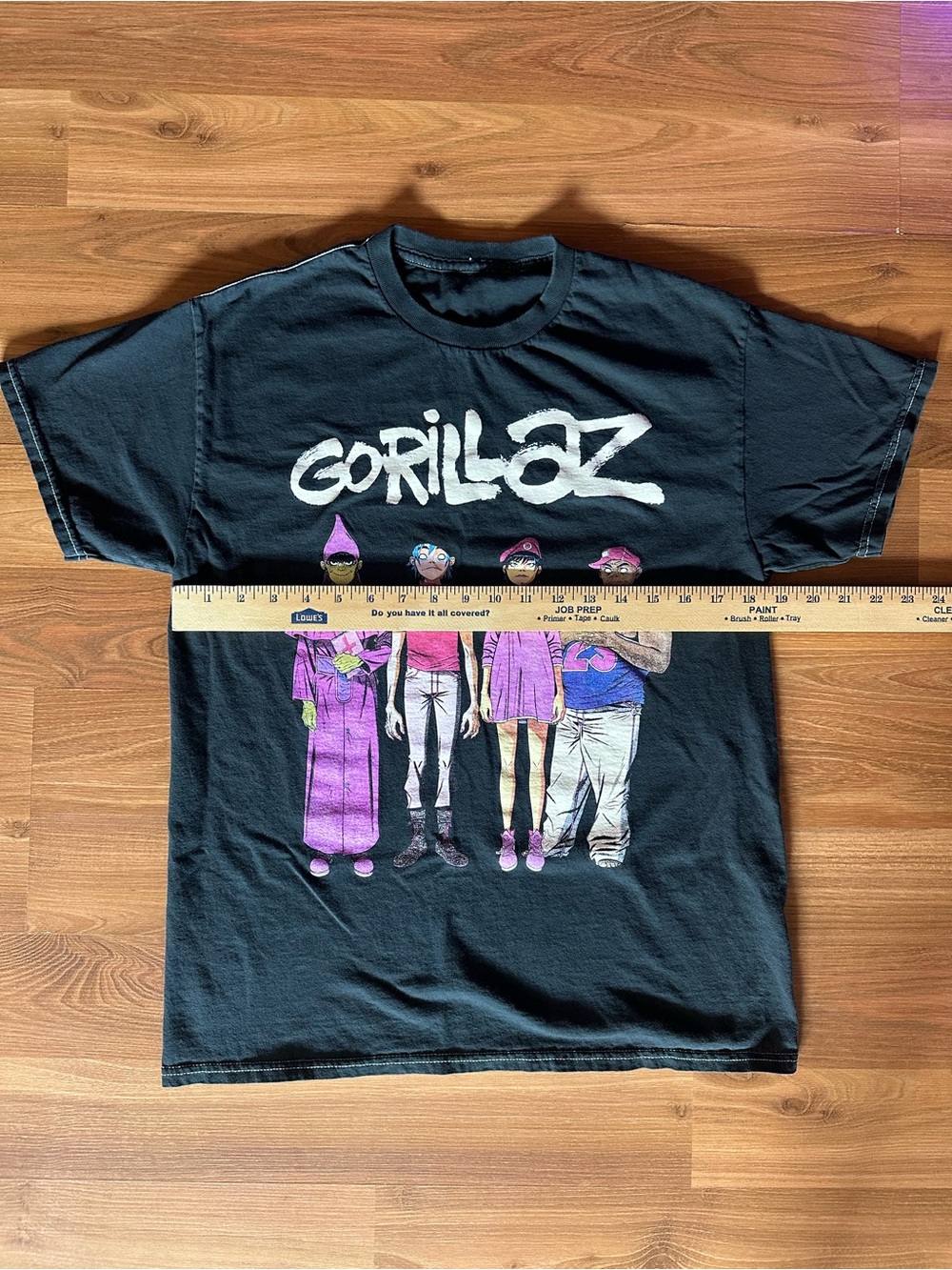 Hot Topic Black Gorillaz Graphic Tee with Purple Accents - Picture 3 of 5